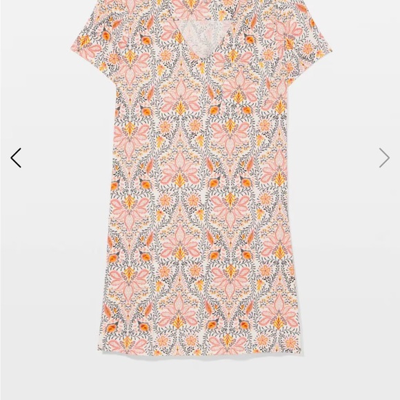 Soma Orange and White Floral Blouse - Picture 1 of 7